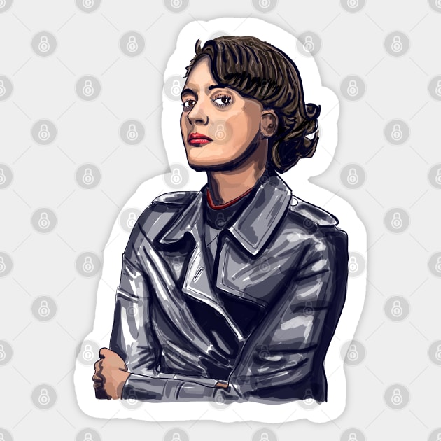 Fleabag portrait 'Gaze' - Phoebe Waller Bridge Sticker by SmerkinGherkin